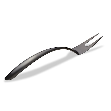 Bon Chef Ez Use Banquet Serving Fork 14" W/Hollow Cool Handle - Black Matte 9455BM